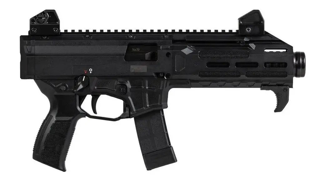 CZ Scorpion 3+ Pistol 9mm 7.8 in. Black W/SB Tactical Brace 20 rd